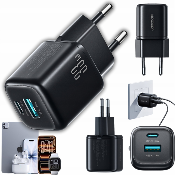 Joyroom Nabíječka Joyroom JR-TG7 33W USB-A + USB-C nástěn...
