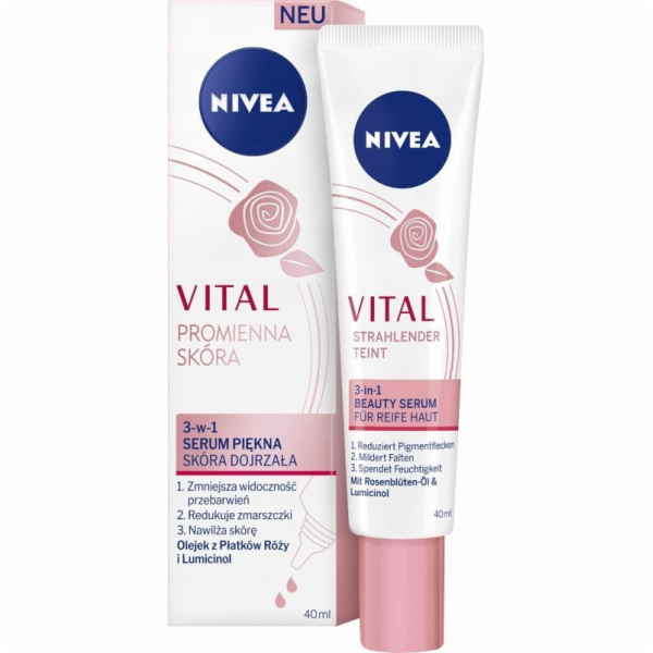 Nivea Vital Radiant Skin pleťové sérum 3 v 1 40 ml