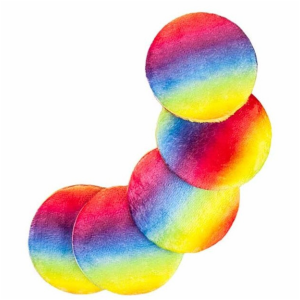 Glov Moon Pads duhové opakovaně použitelné vložky 5 ks.