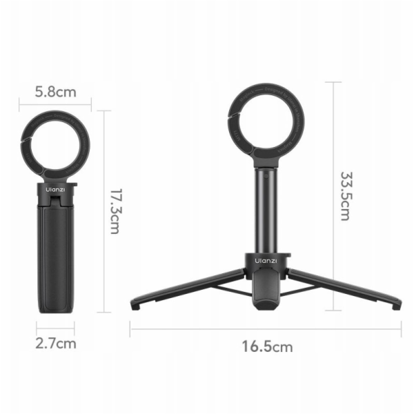 Ulanzi Selfie tyč Selfie Stick Magsafe Tripod 33,5 cm Min...