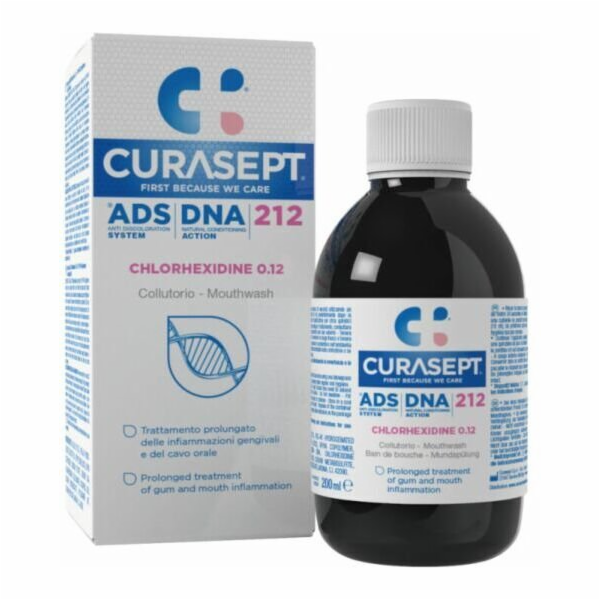 Curasept CURASEPT tekutý roztok 200ml 0,12% ADS 212 + DNA