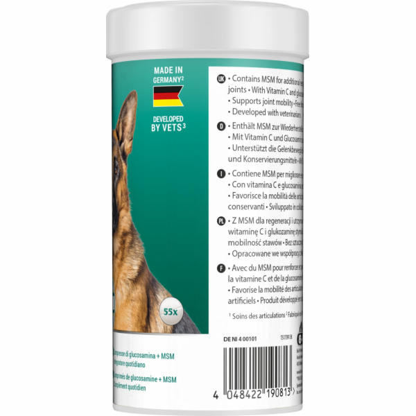 8in1 8v1 Vitality Glukosamin s MSM pro psy, klouby a akti...
