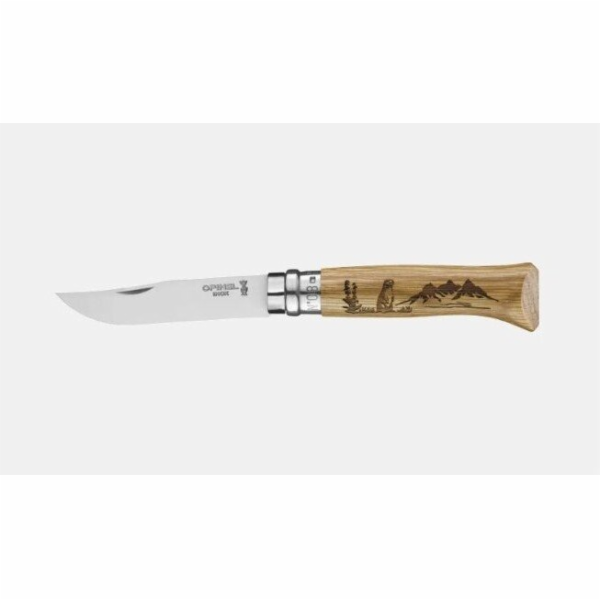 TOGO Nůž Opinel Animalia Oak Marmot 08