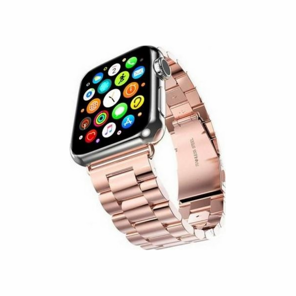 Mercury Mercury Metal Apple Watch Band 44mm růžovo-zlatý