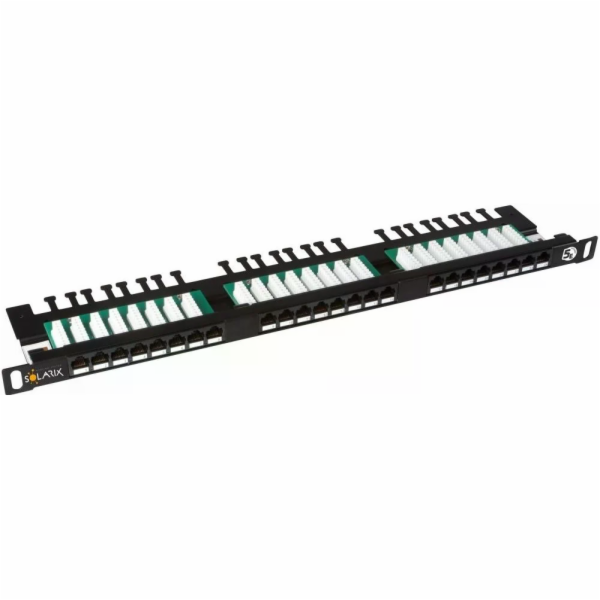 Solarix SX24HD-5E-UTP-BK 19" Patch panel Solarix 24xRJ45 ...