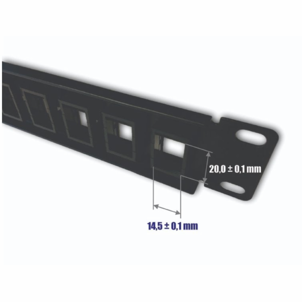 Datacom 3300 DATACOM 19" Neosazený Patch panel 16 port