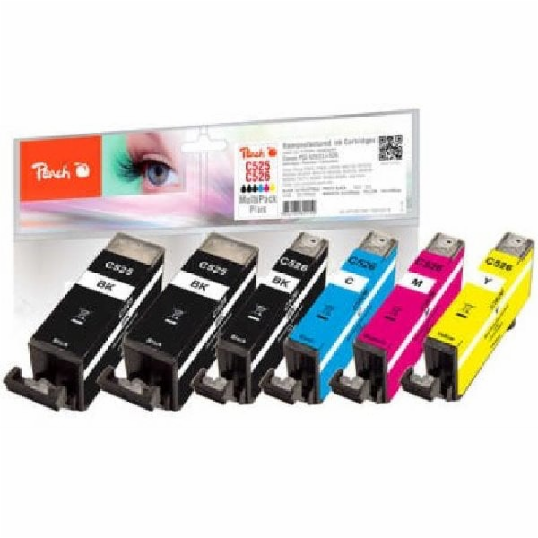 PEACH kompatibilní cartridge Canon CLI-526 MultiPack Plus...