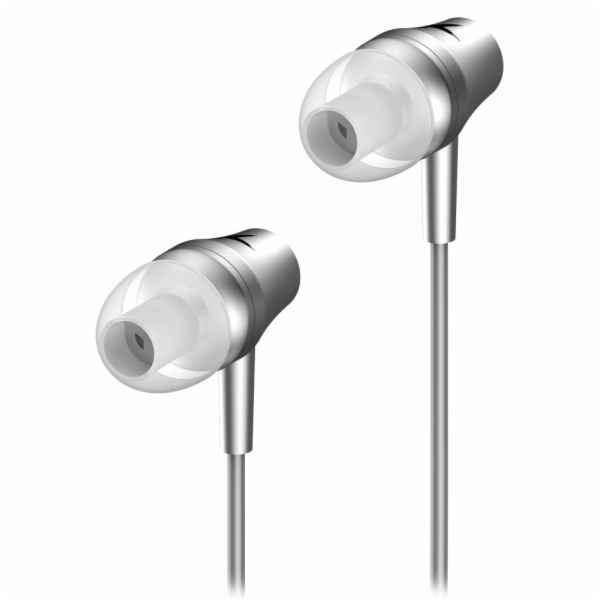 GENIUS headset HS-M360/ stříbrný/ 4pin 3,5 mm jack