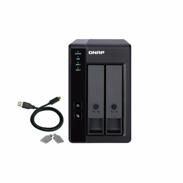 QNAP TR-002 QNAP 2-bay 3.5" SATA HDD USB 3.1 Gen2 10Gbps ...