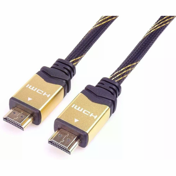 PremiumCord HDMI 2.0 High Speed + Ethernet kabel HQ, zlac...