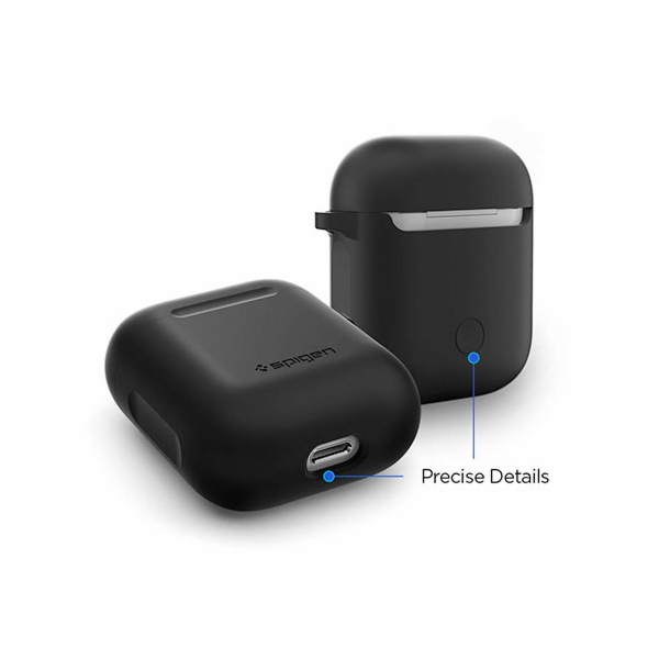 Ochranné pouzdro Spigen Silicone Fit pro AirPods 1/2 černé