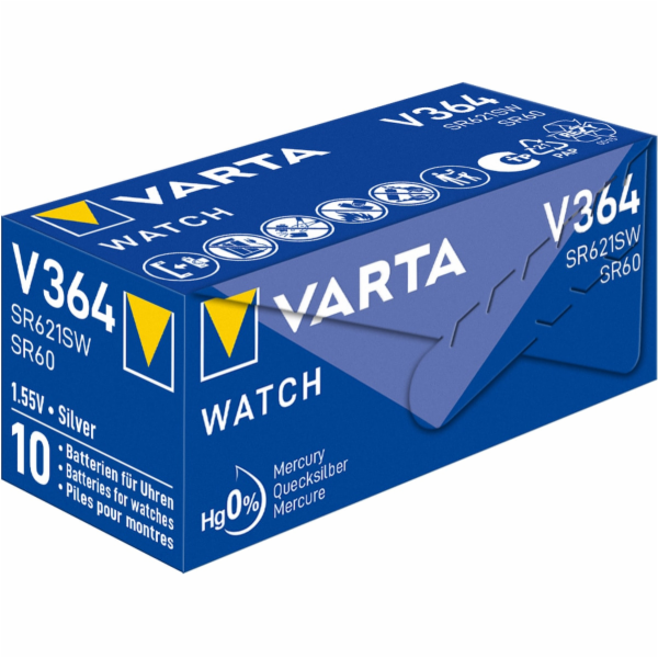 Varta stříbrný knoflíkový článek 364, baterie