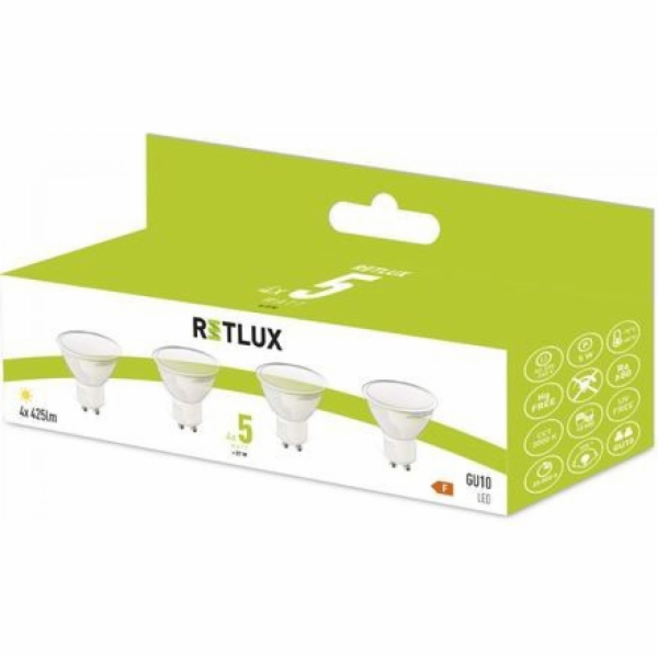 Retlux REL 37 GU10 LED žárovka 4x5W  