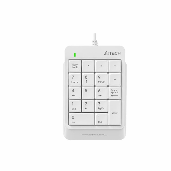 A4tech FSTYLER FK13P numerická klávesnice, USB Bílá