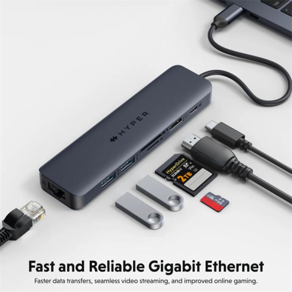 Hyper HyperDrive Next 7 Port USB-C Hub - Midnight Blue