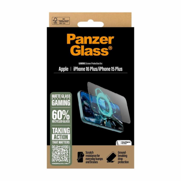 PanzerGlass ochranné sklo UWF Gaming pre iPhone 16 Plus/1...