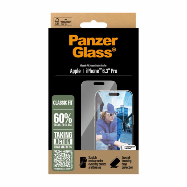 PanzerGlass ochranné sklo UWF Classic Fit pre iPhone 16 P...