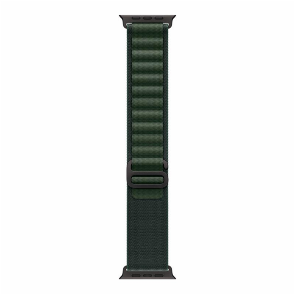 Apple Watch 49mm Dark Green Alpine Loop - Small - Black T...