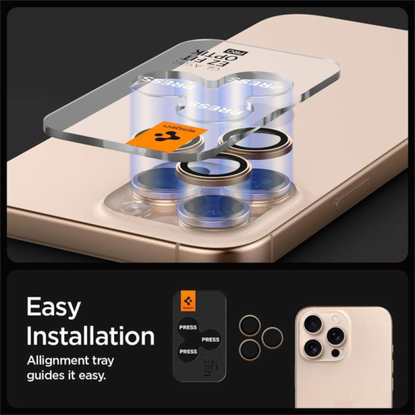 Spigen Spigen Glass tR EZ Fit Optik Pro 2 ks, titanově še...