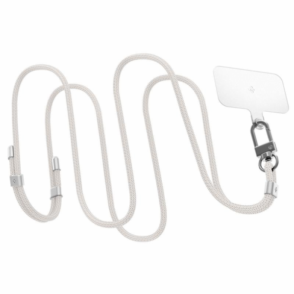 Spigen Cross Body Strap + Wrist Strap - Pearl White