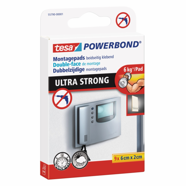 Montážní podložky Tesa Powerbond Ultra Strong, 9 kusů