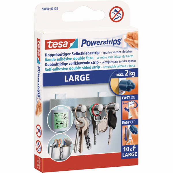 Tesa Powerstrips velké bílé, 10 kusů