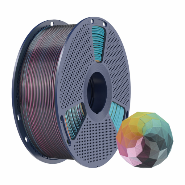 Filament Sunlu PLA+ Silk čtyřbarevný (červená-žlutá-zelen...