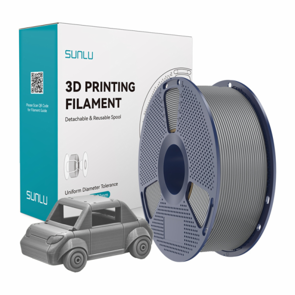 PETG filament s povrchovou úpravou (šedý)