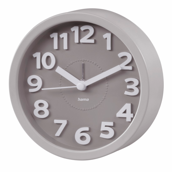Hama Alarm Clock Retro, round Taupe, silent             1...