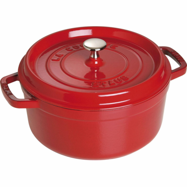 Litinový hrnec Staub La Cocotte 24cm kulatý cervený