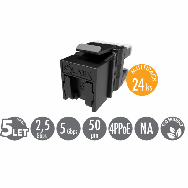 MULTIPACK 24 ks - rychlozařezávací keystone Solarix CAT6 ...