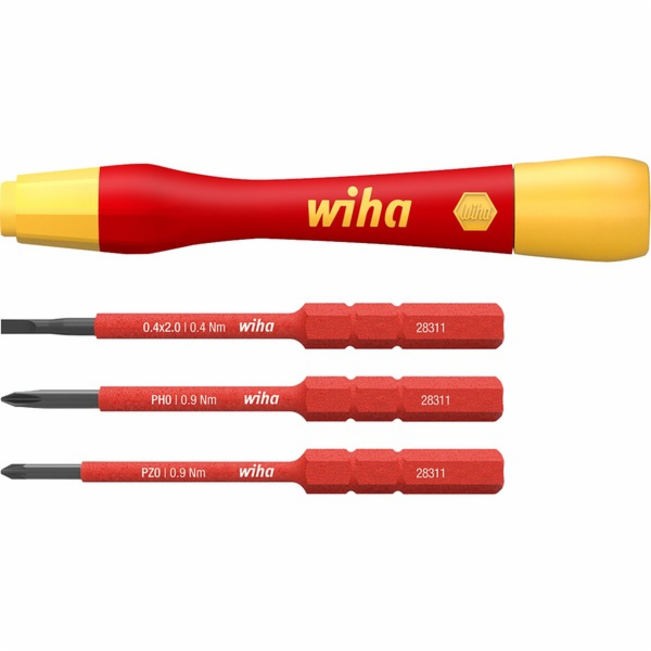Sada šroubováků Wiha s držákem bitů PicoFinish electric s...