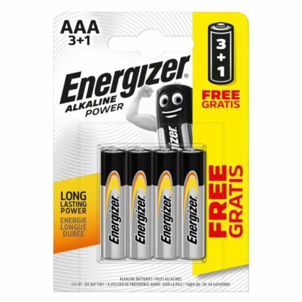 Baterie Energizer Alkalina Power AAA/R03, Blistr