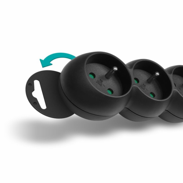 Connect IT prodlužovací kabel 230 V 5 zásuvek 2 m bez vyp...