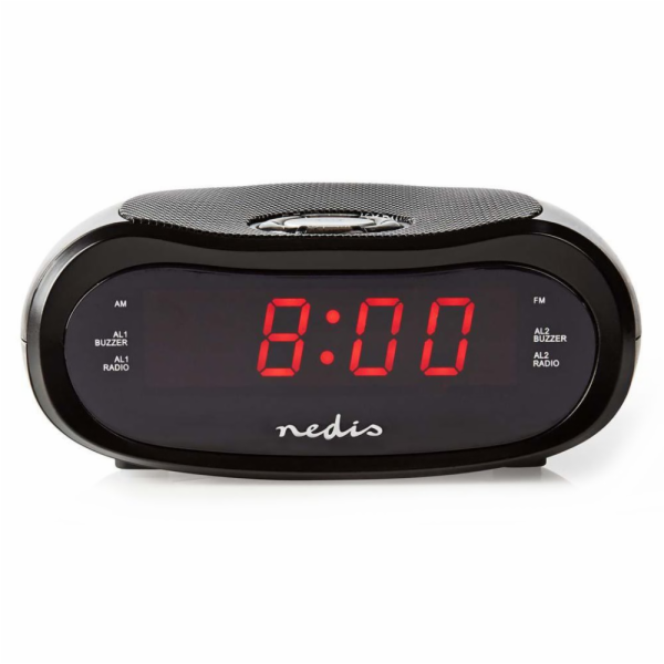 NEDIS digitální budík s rádiem/ LED displej/ AM/ FM/ funk...