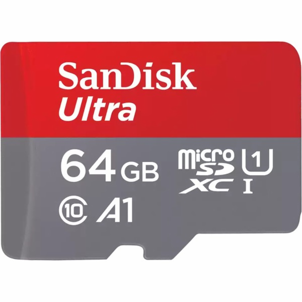 SanDisk Ultra microSDXC A1  64GB 140MB/s Adapt.SDSQUAB-06...