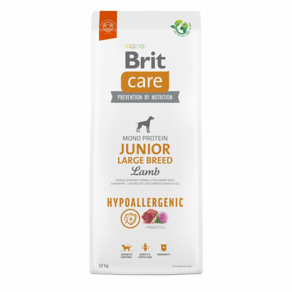 Brit Care Dog Hypoallergenic Junior Large Breed, 12kg gra...