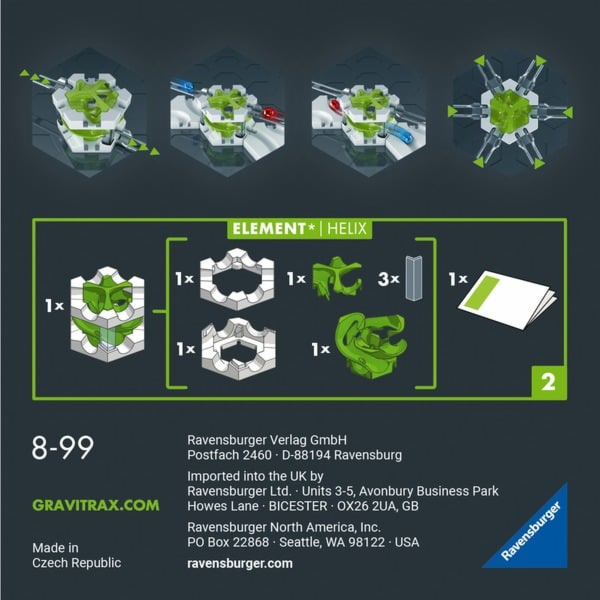 GraviTrax PRO Element Helix, dráha