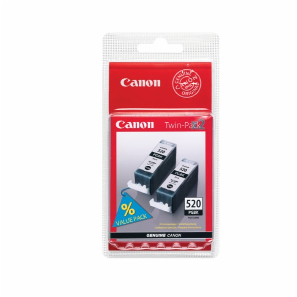 Canon cartridge PGI-520Bk Black (PGI520BK) Twin pack/ 2x ...