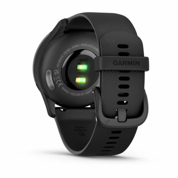 Garmin vivomove Trend, Nerezová luneta Slate, pouzdro Bla...
