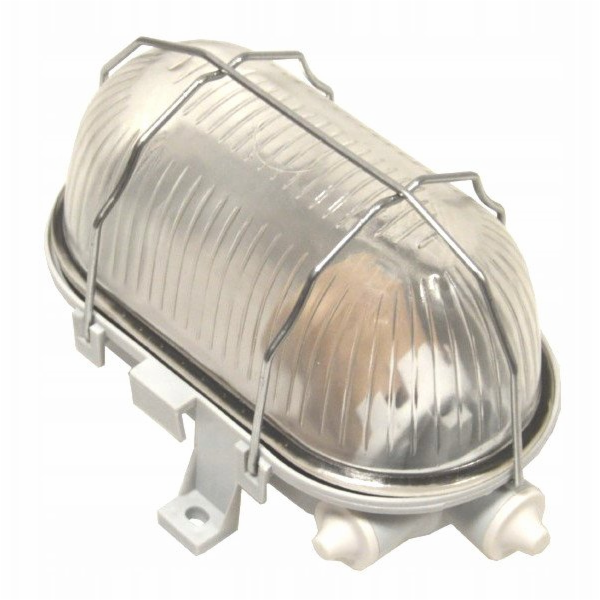 Lampa Pawbol OWAL60 D.3166P, 60W, E27, IP44, bílá