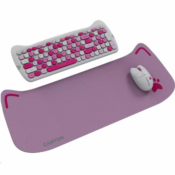 CANYON Kitty edice HSET-W6, bezdrátový SET CS klávesnice ...
