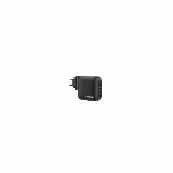 Verbatim Mini GaN Charger 165W 3xUSB-C 1xUSB-A US/EU/UK A...