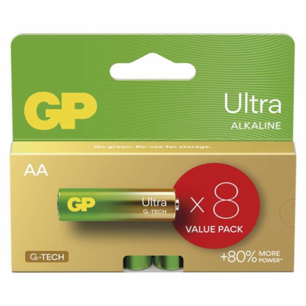 baterie GP 1,5  AA  8-pack  blistr/GP Ul