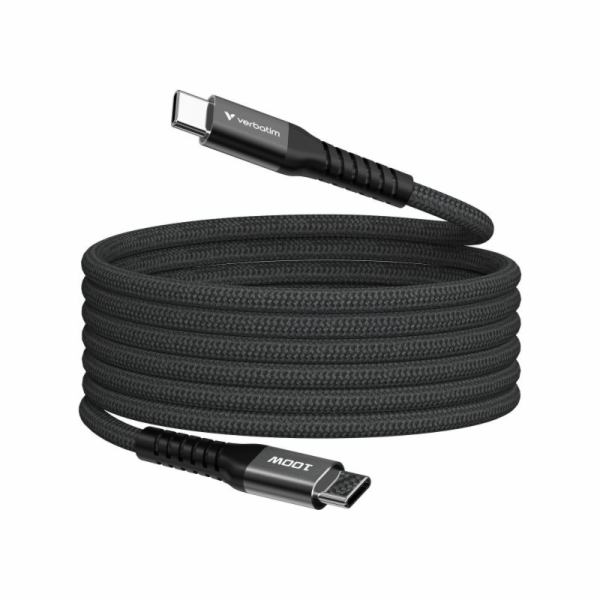 Verbatim Sync&Charge 100W 120cm USB-C/USB-C Magnetic schw...