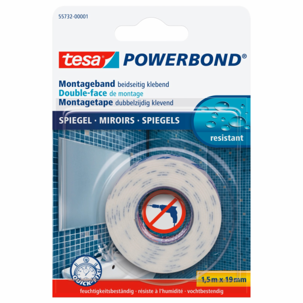 Montážní páska Tesa Powerbond Zrcadlová 1,5 m x 19 mm