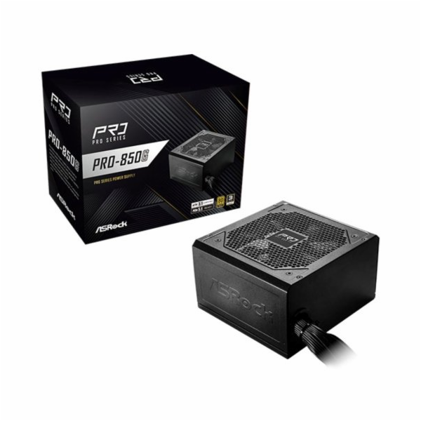 Asrock PRO-850G napájecí zdroj 850 W 24-pin ATX ATX Černá
