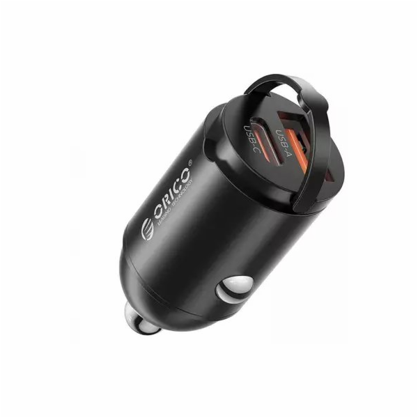 Orico Nabíječka Nabíječka do auta Orico, USB-C 30W, USB-A...
