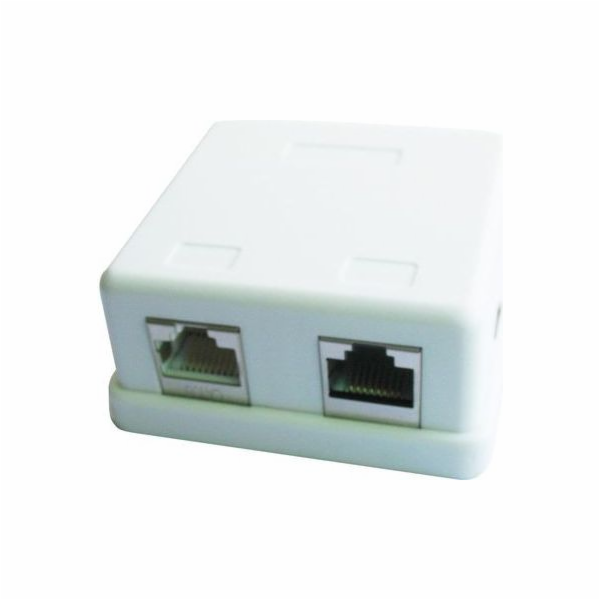 ETHERNET FTP zásuvka 2xRJ45 na omítku