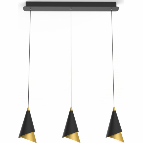 Italux Závěsná lampa Závěsná lampa Italux Raalto černá LE...